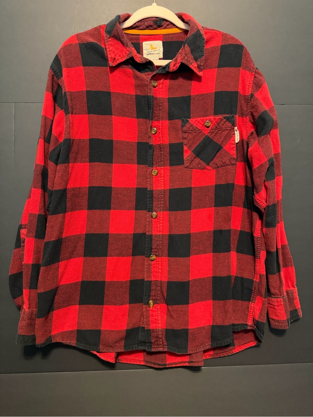Red & Black Buffalo Plaid Button-Up Shirt